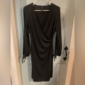 Vintage Express Black Dress Size 7/8 With 2 slits on sleeves